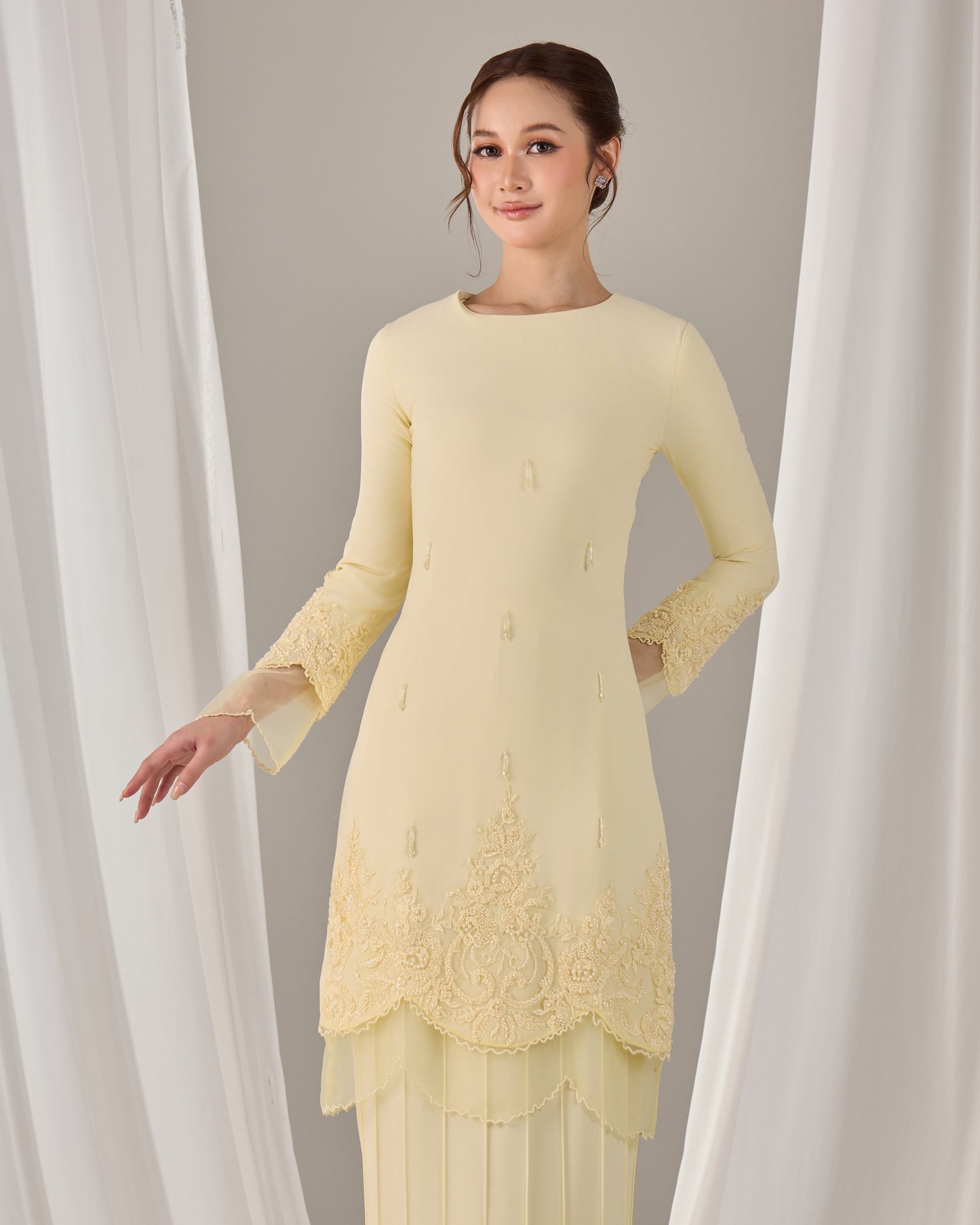 MINOR DEFECT DARIYA KURUNG (LIGHT YELLOW)