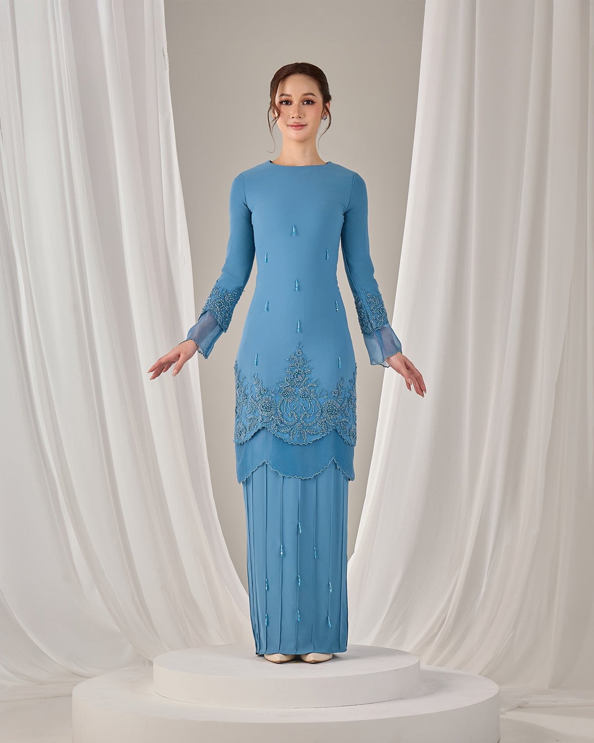 DARIYA KURUNG (DIAMOND TEAL BLUE)
