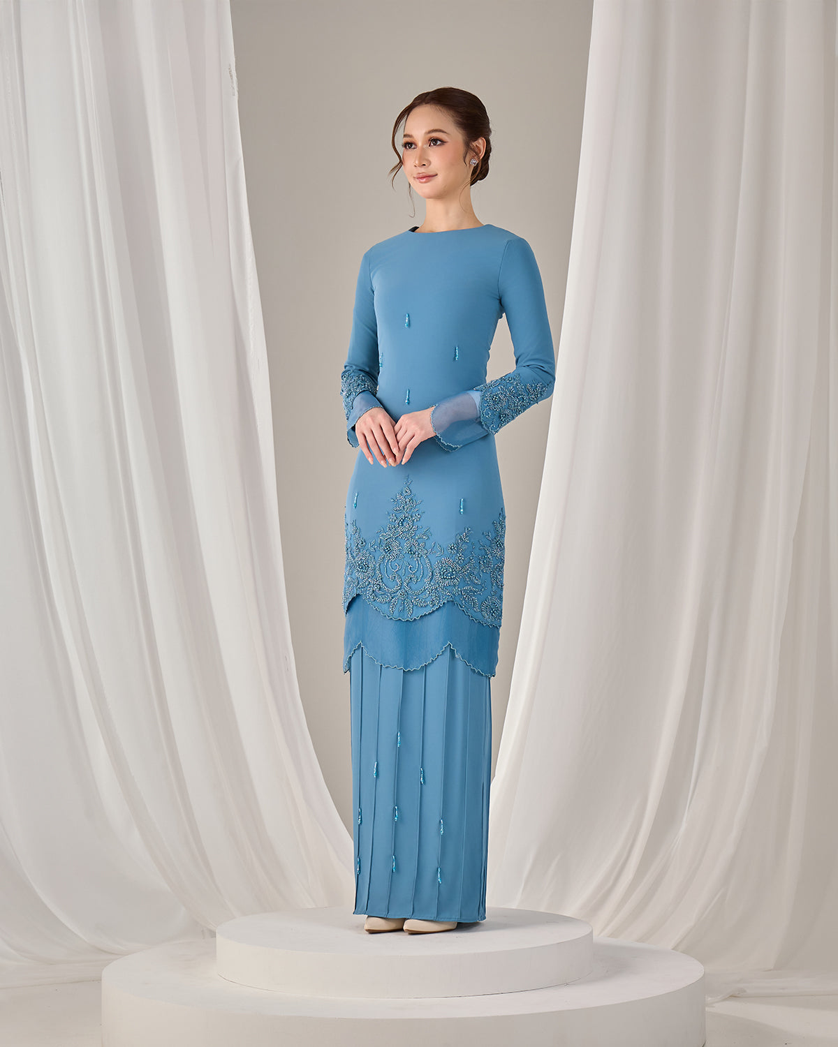 MINOR DEFECT DARIYA KURUNG (DIAMOND TEAL BLUE)
