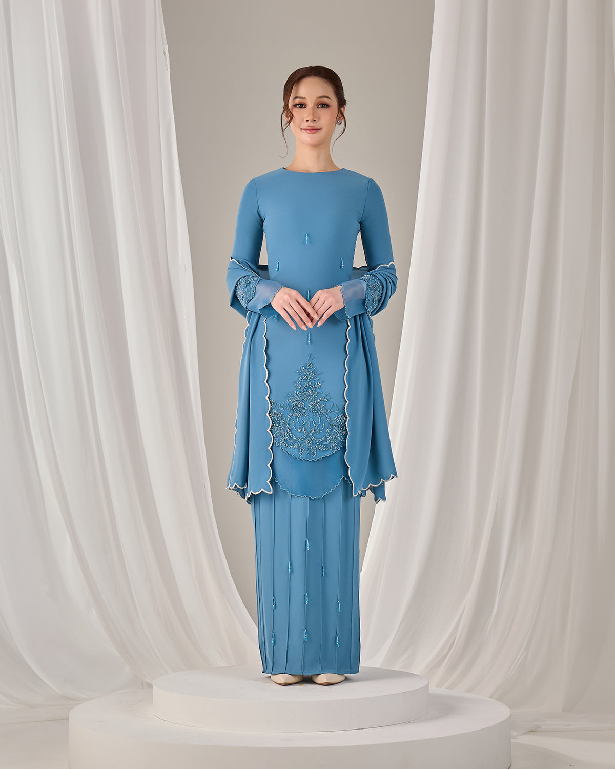 MINOR DEFECT DARIYA KURUNG (DIAMOND TEAL BLUE)