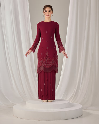 DARIYA KURUNG (BURGUNDY)