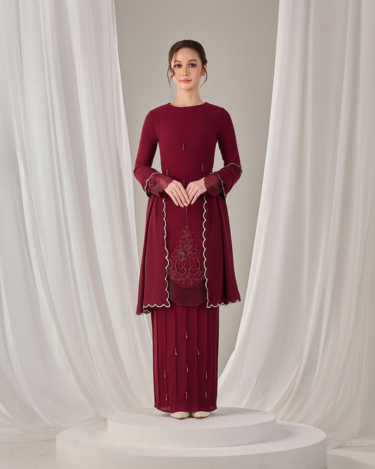 DARIYA KURUNG (BURGUNDY)