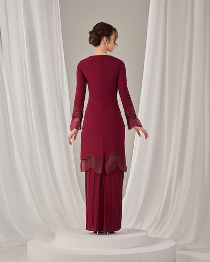 MINOR DEFECT DARIYA BRIDE KURUNG (BURGUNDY)