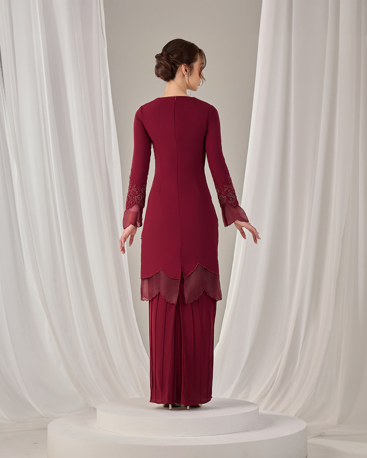 DARIYA KURUNG (BURGUNDY)