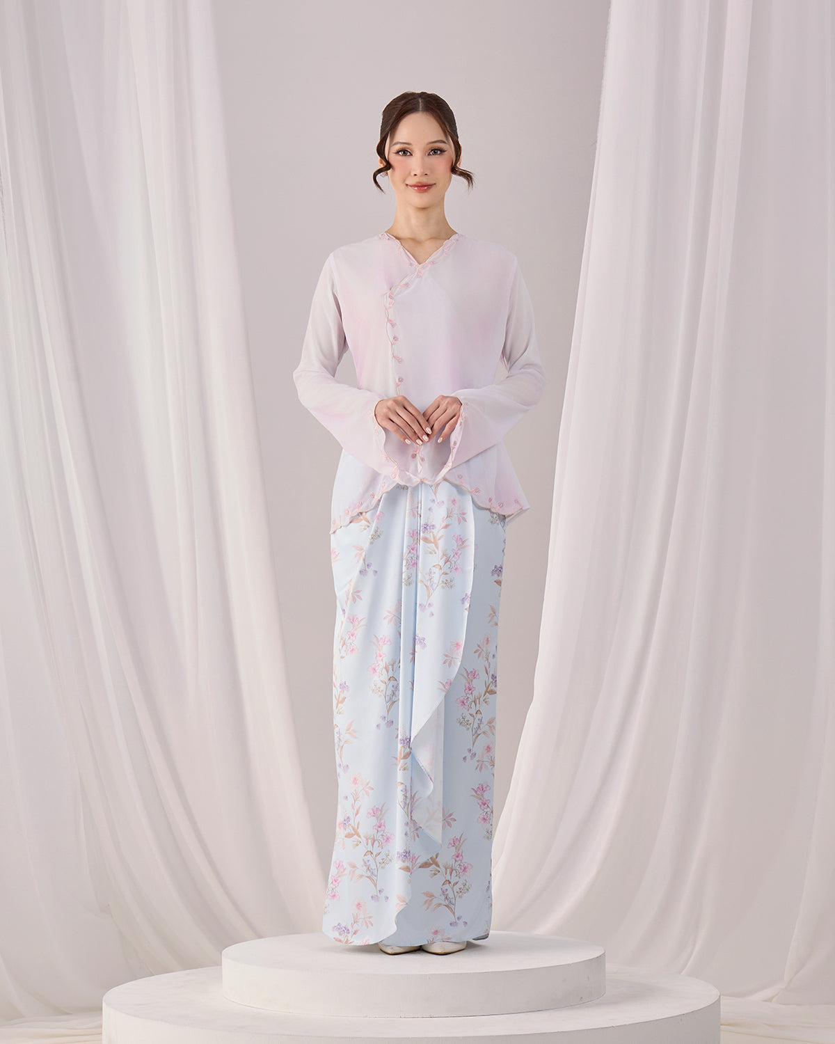 LINEA MINI KURUNG (BLUE PINK)