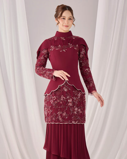 ALARA KURUNG (BURGUNDY)