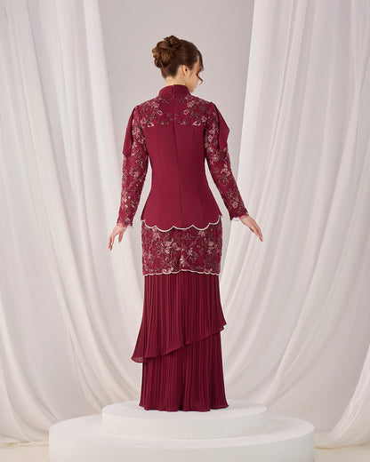 ALARA KURUNG (BURGUNDY)