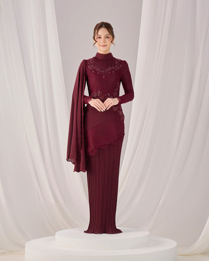 AYSEL KURUNG (BURGUNDY)