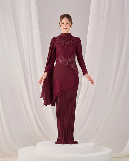 AYSEL KURUNG (BURGUNDY)
