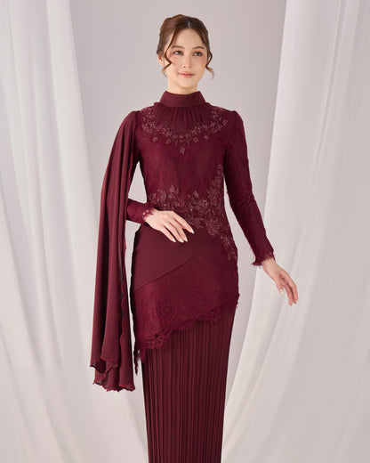 MINOR DEFECT AYSEL KURUNG (BURGUNDY)