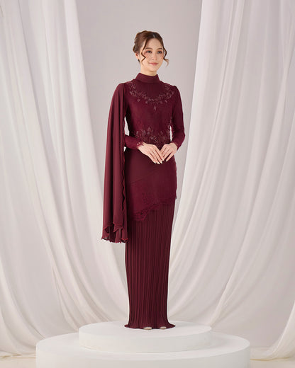 MINOR DEFECT AYSEL KURUNG (BURGUNDY)