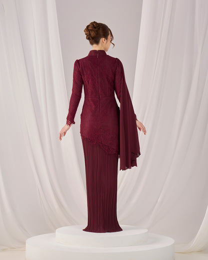 MINOR DEFECT AYSEL KURUNG (BURGUNDY)