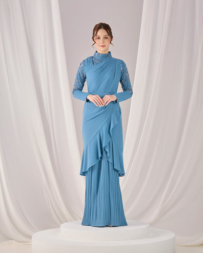 MINOR DEFECT RAELYN DRESS (DIAMOND TEAL BLUE)