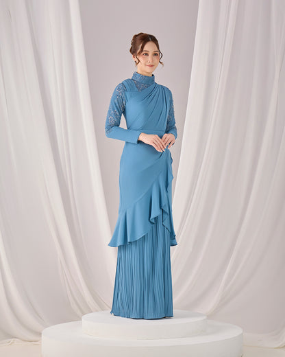 RAELYN DRESS (DIAMOND TEAL BLUE)
