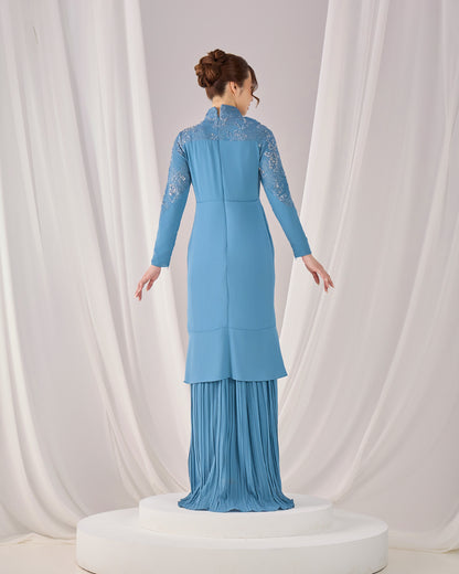 MINOR DEFECT RAELYN DRESS (DIAMOND TEAL BLUE)