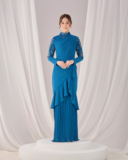 RAELYN DRESS (TEAL BLUE)