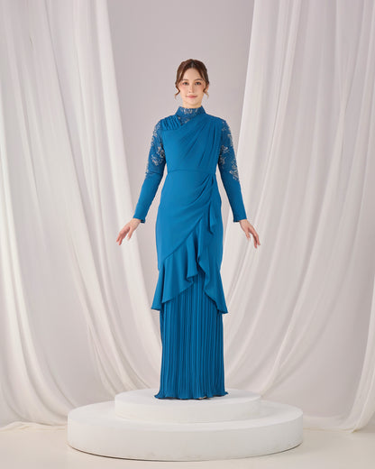 RAELYN DRESS (TEAL BLUE)