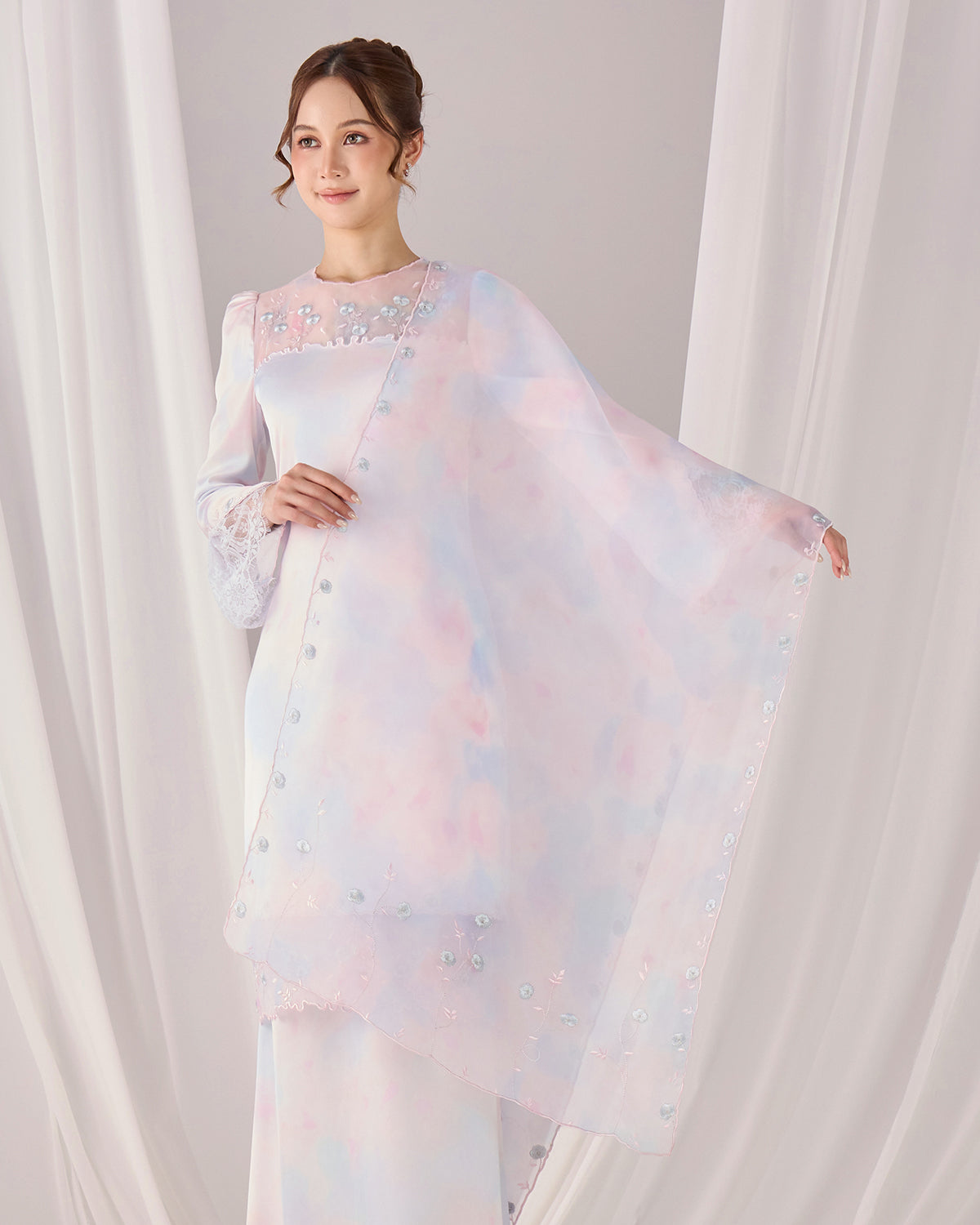 FREESIA KURUNG (BLUE PINK)