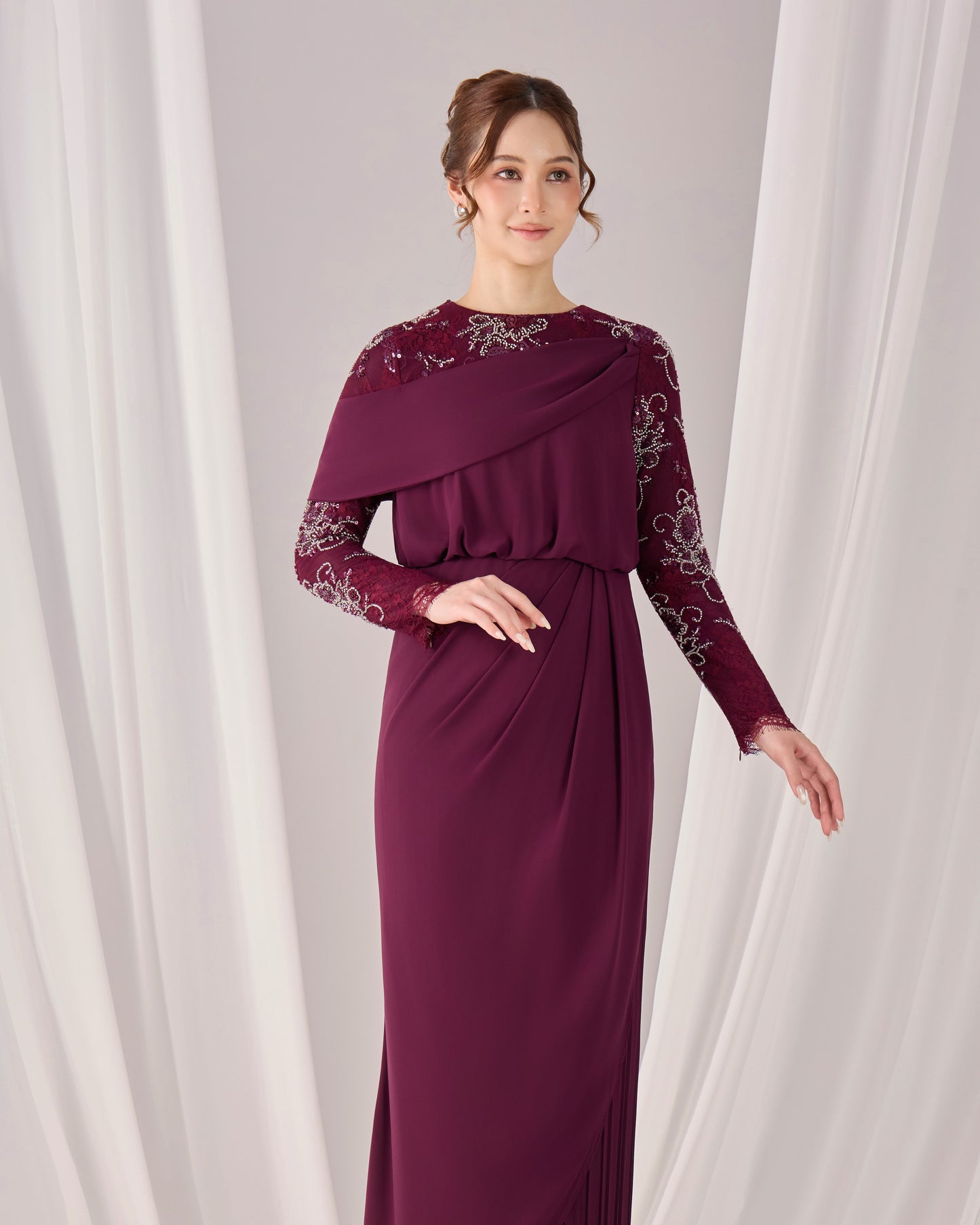 MINOR DEFECT EMERY DRESS (PURPLE PLUM)