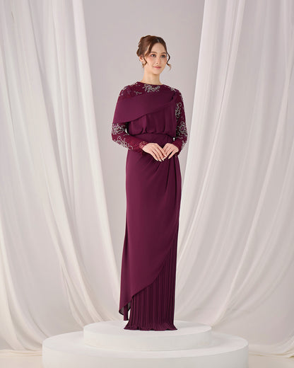 MINOR DEFECT EMERY DRESS (PURPLE PLUM)