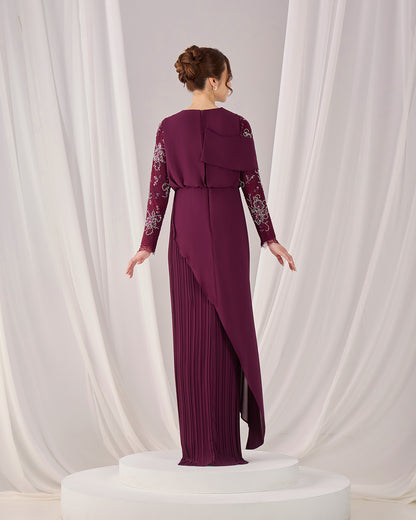 MINOR DEFECT EMERY DRESS (PURPLE PLUM)