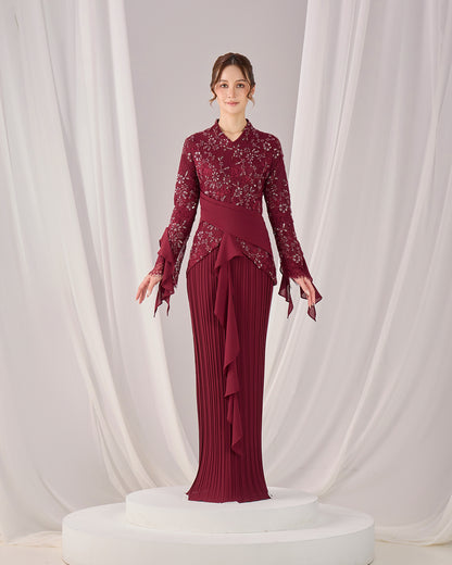 CAYLYN KURUNG (BURGUNDY)