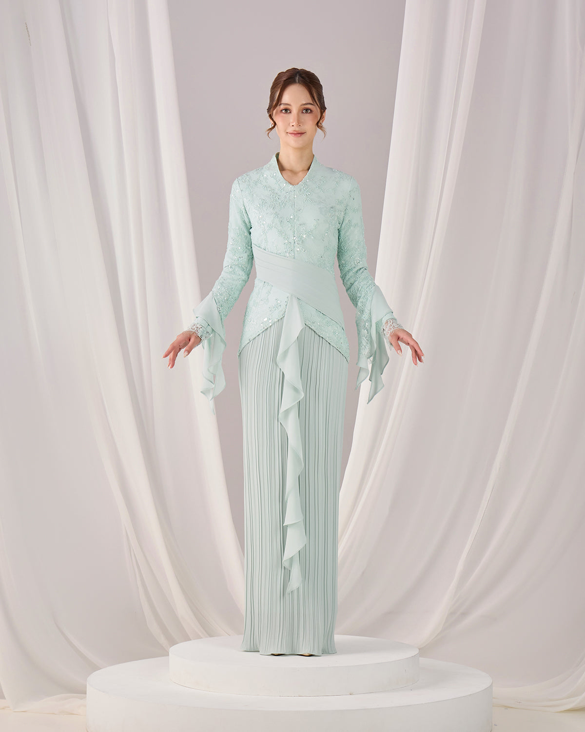 MINOR DEFECT CAYLYN KURUNG (MINT GREEN)