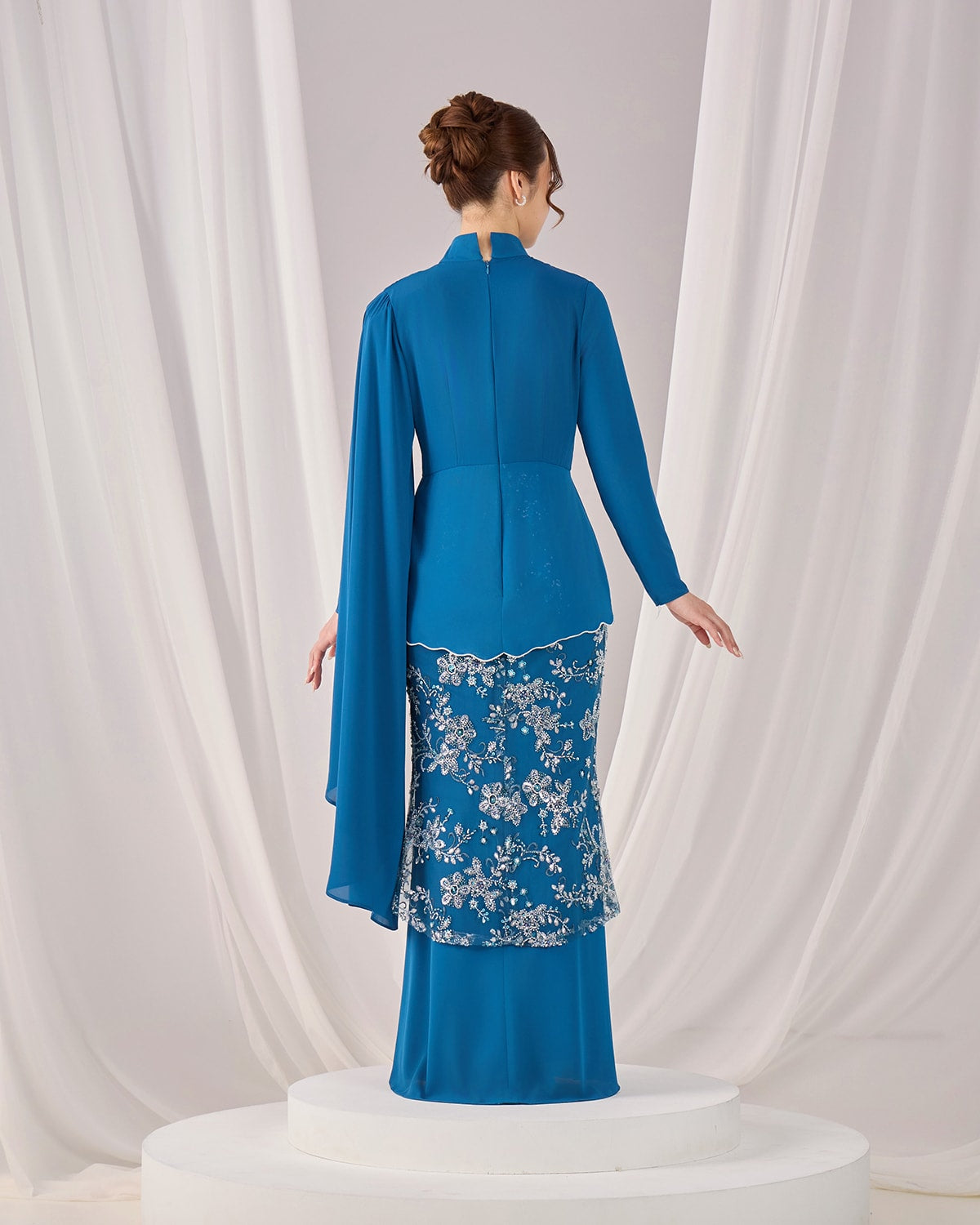 THEA DRESS (TEAL BLUE)