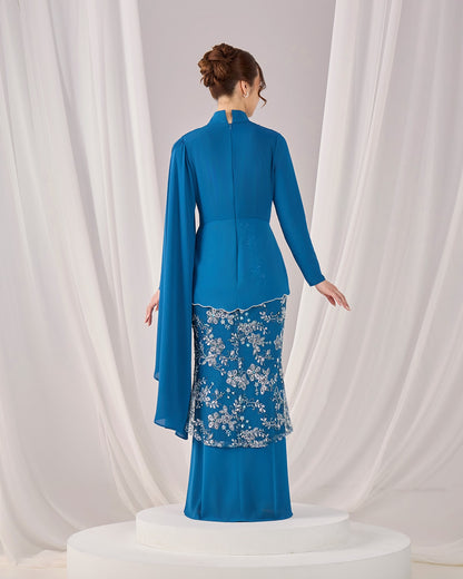 THEA DRESS (TEAL BLUE)