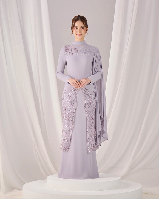 THEA DRESS (MAUVE)