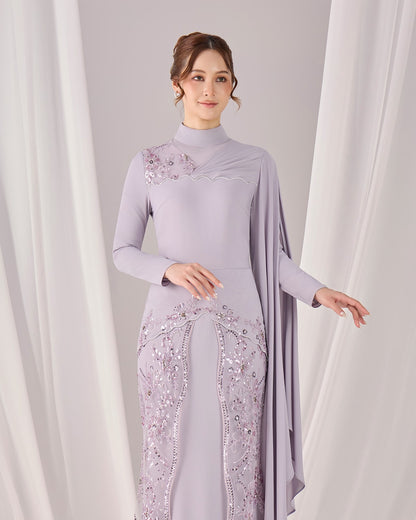 THEA DRESS (MAUVE)