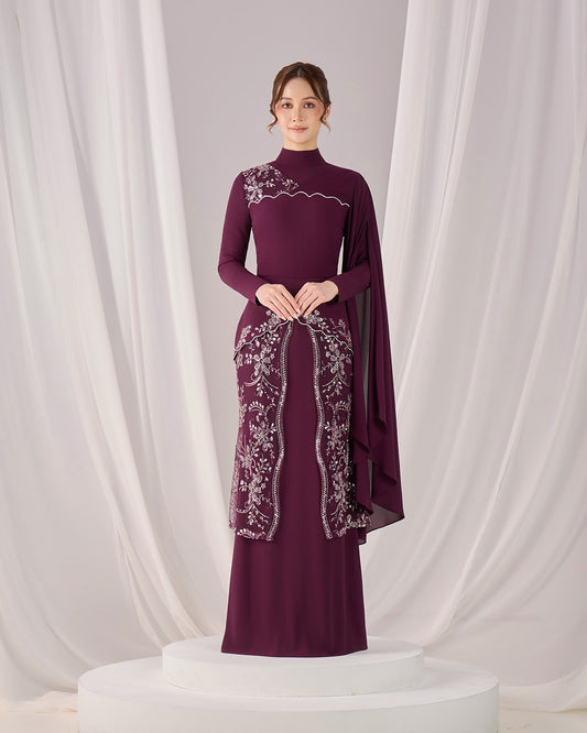 MINOR DEFECT THEA DRESS (PURPLE PLUM)