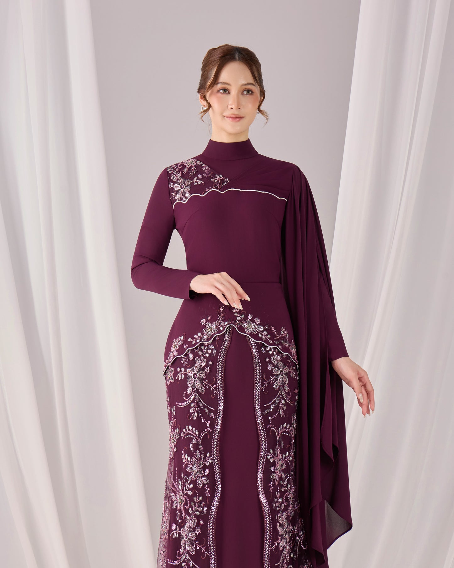 THEA DRESS (PURPLE PLUM)