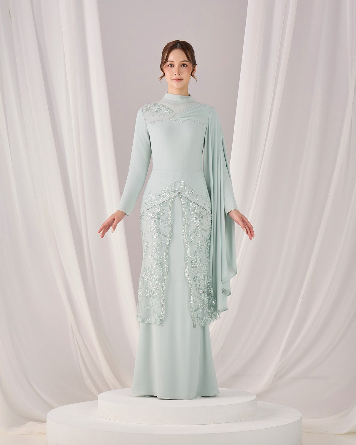 THEA DRESS (MINT GREEN)