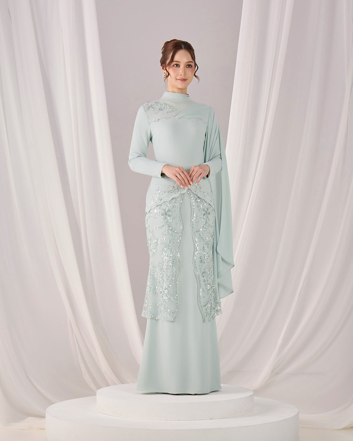 THEA DRESS (MINT GREEN)