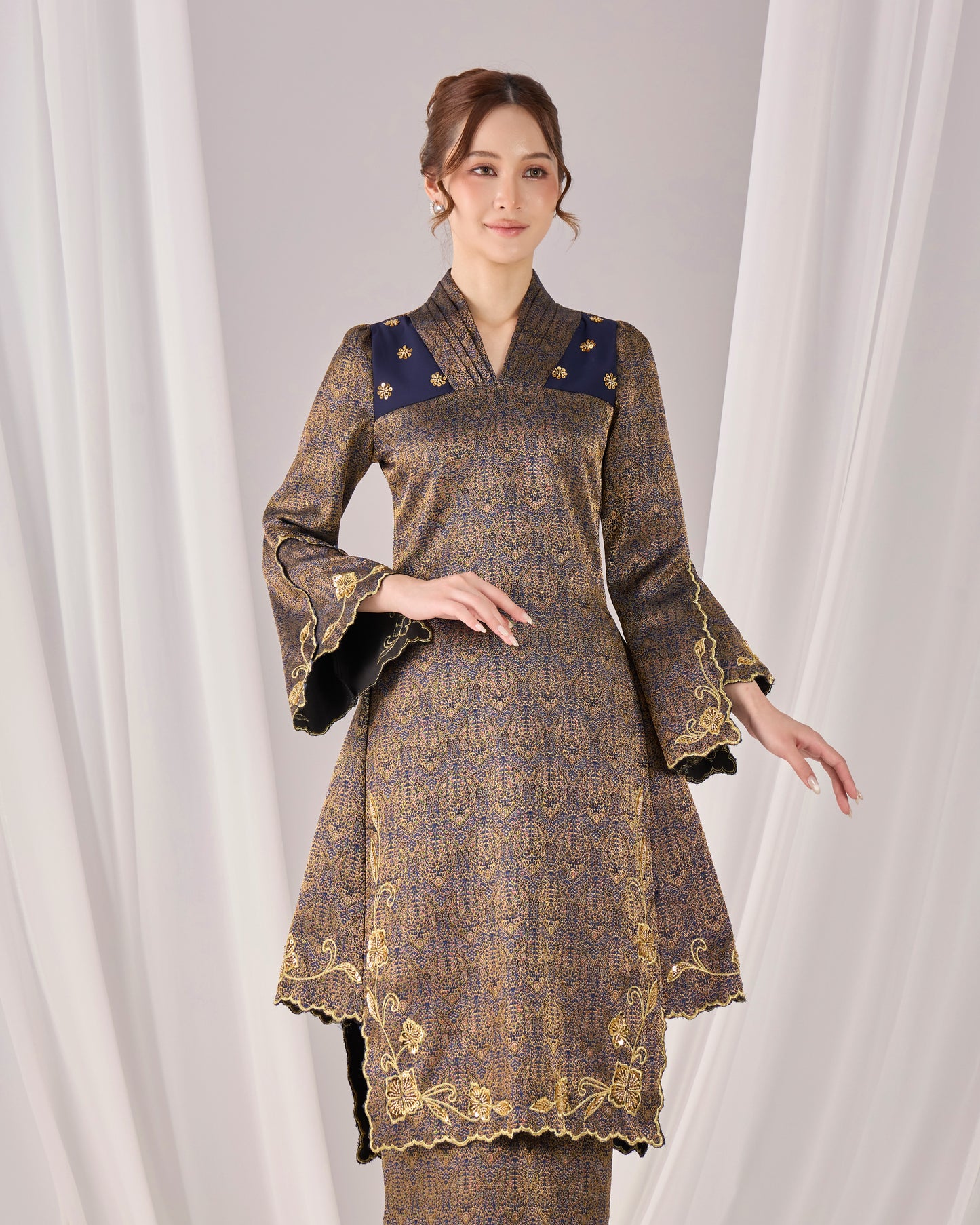 AMANDA KURUNG (NAVY BLUE)