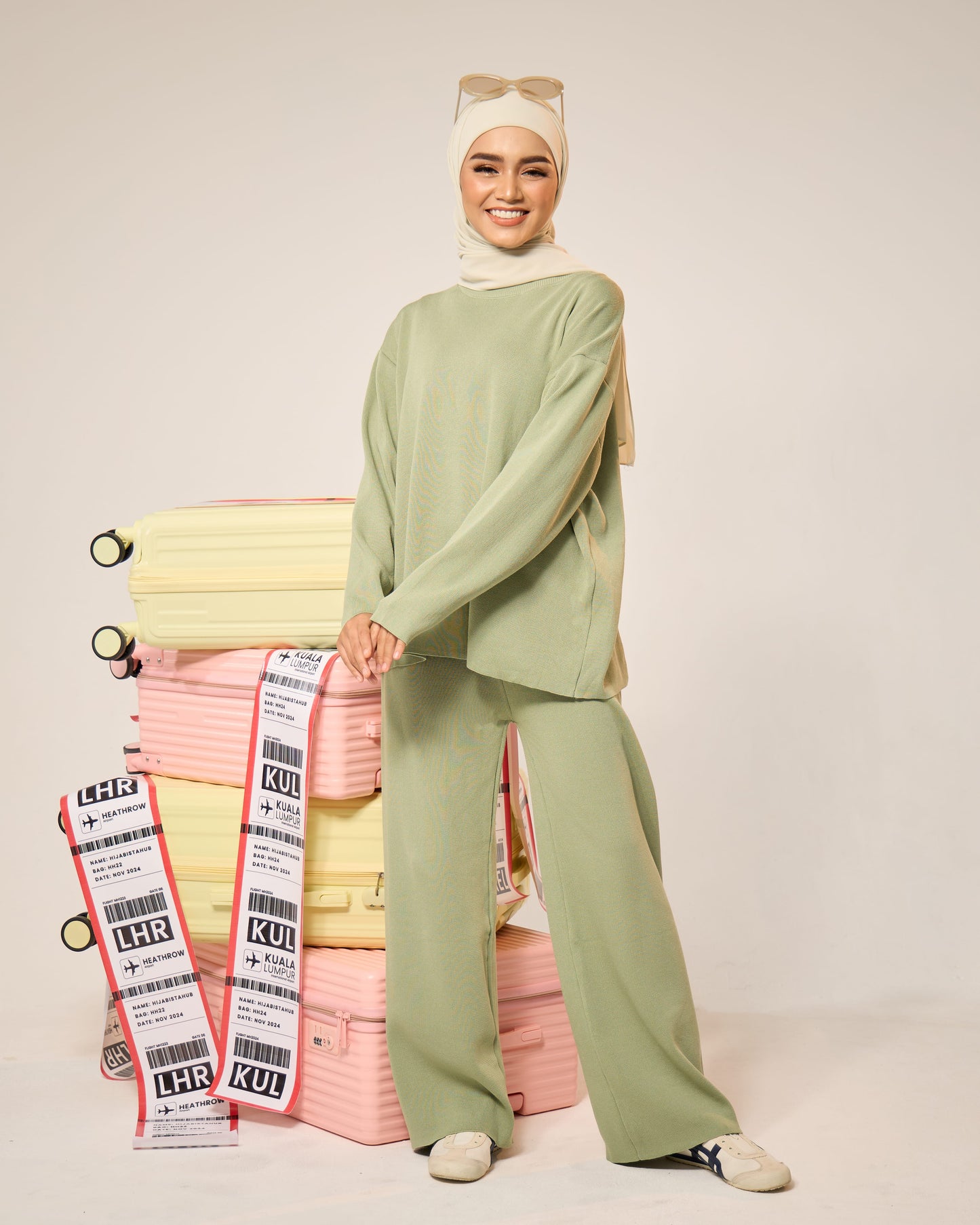 EVIE PLAIN SET (GREEN)