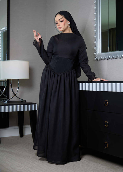 ELSA DRESS (BLACK)