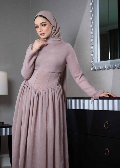 ELSA DRESS (KHAKI)
