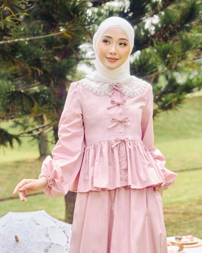 AIRY BOW-TIE DRESS (PINK)