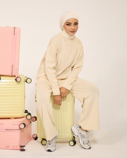 EVIE PLAIN SET (CREAM)