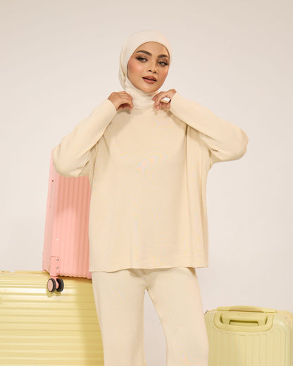 EVIE PLAIN SET (CREAM)