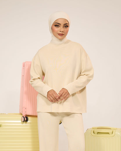 EVIE PLAIN SET (CREAM)