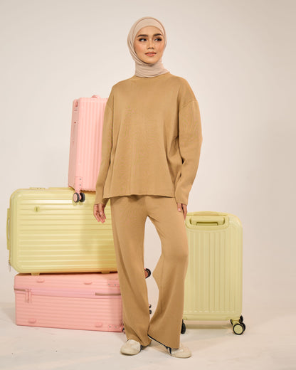 EVIE PLAIN SET (LIGHT BROWN)