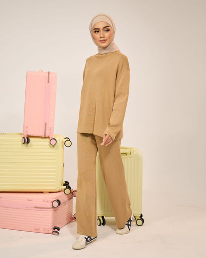 EVIE PLAIN SET (LIGHT BROWN)