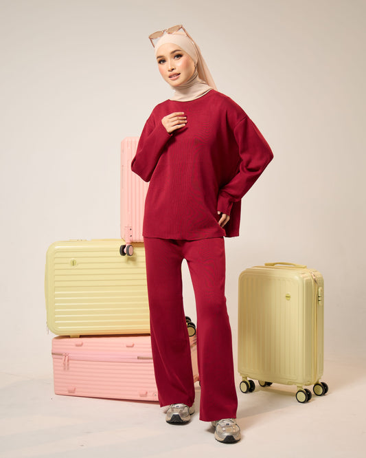 EVIE PLAIN SET (RED)