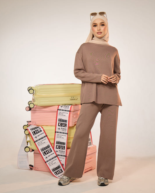 EVIE PLAIN SET (KHAKI)