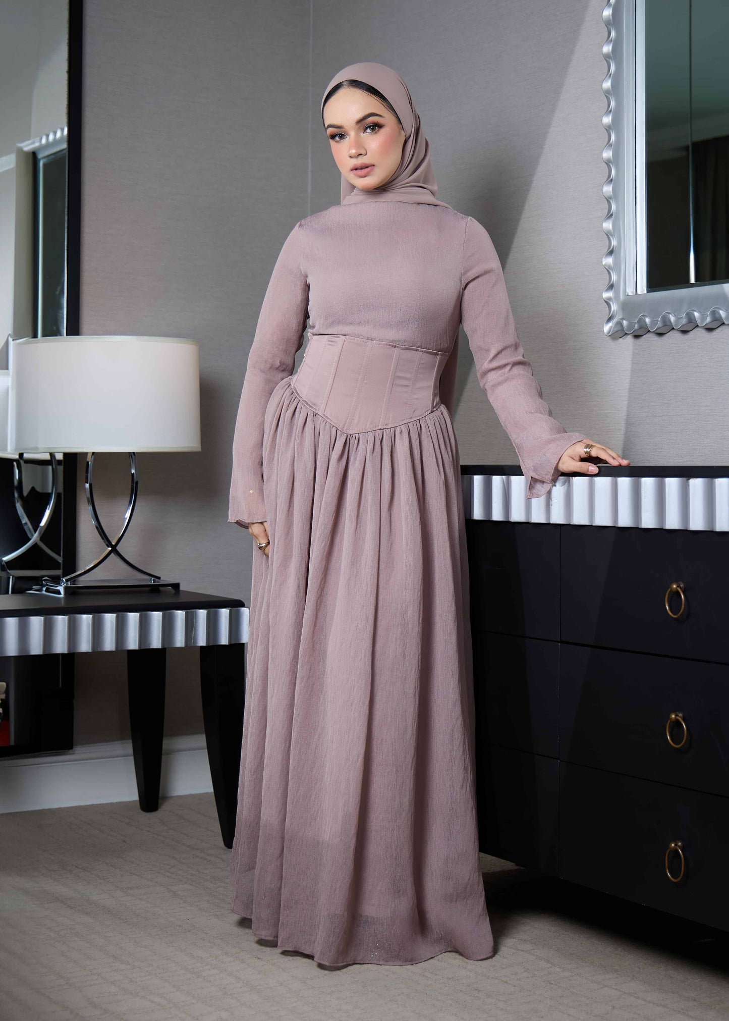 ELSA DRESS (KHAKI)