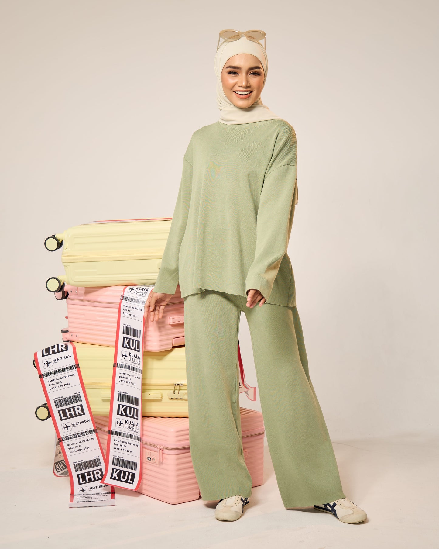 EVIE PLAIN SET (GREEN)