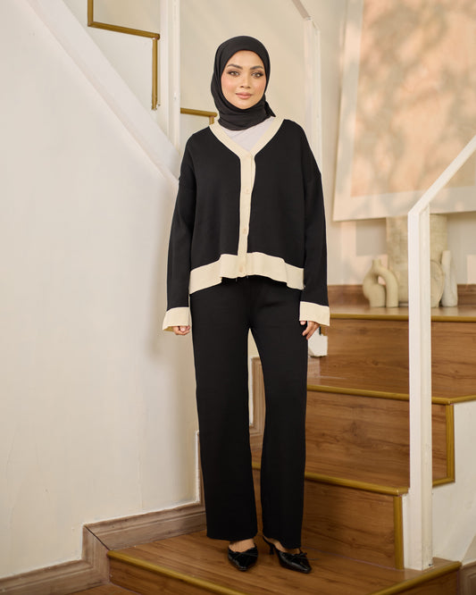 CARDI BUTTON SET (BLACK)